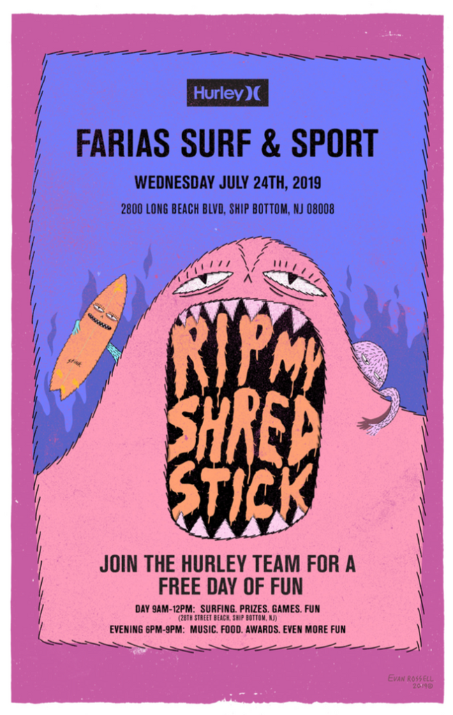 Hurley Rip My Shred Stick Tour